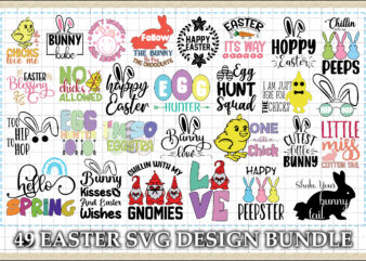 49 Easter Svg Design Bundle