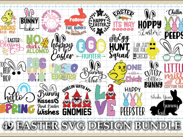 49 easter svg design bundle