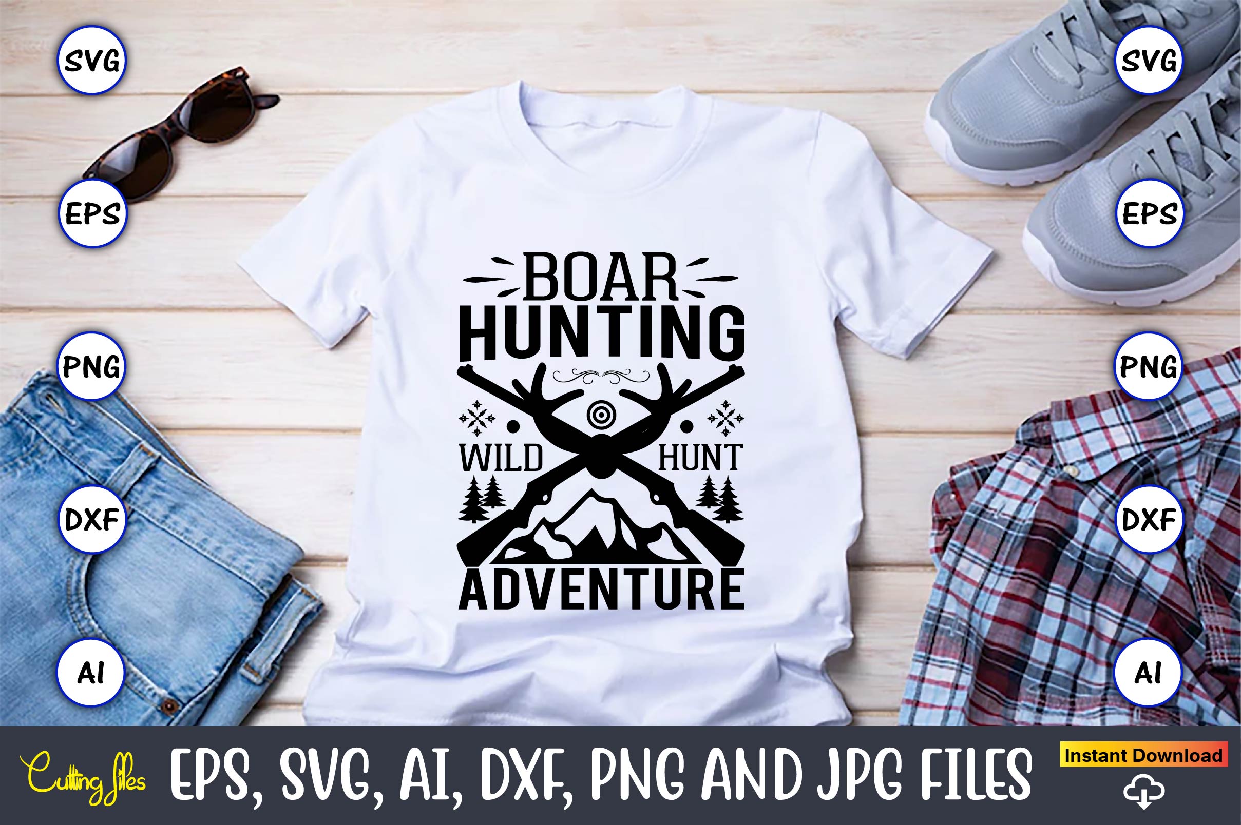 Wish You Were Deer Hunting SVG Hunter SVG PNG EPS DXF