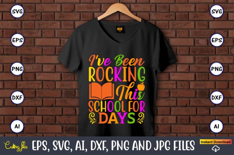 I've been rocking this school for days,100 days of school svg,100 Days of School SVG, 100th Day of School svg, 100 Days , Unicorn svg, Magical svg, Teacher svg, School