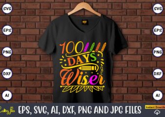 100 Days wiser,100 days of school svg,100 Days of School SVG, 100th Day of School svg, 100 Days , Unicorn svg, Magical svg, Teacher svg, School svg, School Shirt,I Crushed