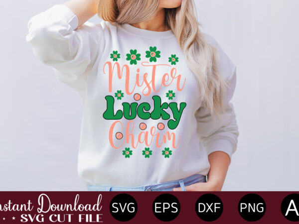 Mister lucky charm vector t-shirt design,let the shenanigans begin, st. patrick’s day svg, funny st. patrick’s day, kids st. patrick’s day, st patrick’s day, sublimation, st patrick’s day svg, st