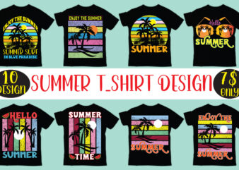 Summer t shirt design bundle,Salty Beach Shirt, Summer Shirt, Beach Party T-Shirt, Summer Vibes Shirt For Women, Palm Tshirt, Beach T Shirt, Summer Tee, Beach Shirt, Enjoy the Summer Shirt,