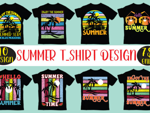 Summer t shirt design bundle,salty beach shirt, summer shirt, beach party t-shirt, summer vibes shirt for women, palm tshirt, beach t shirt, summer tee, beach shirt, enjoy the summer shirt,