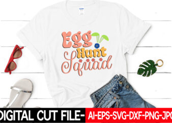 Egg Hunt Squad vector t-shirt design