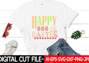 Happy easter vector t-shirt design