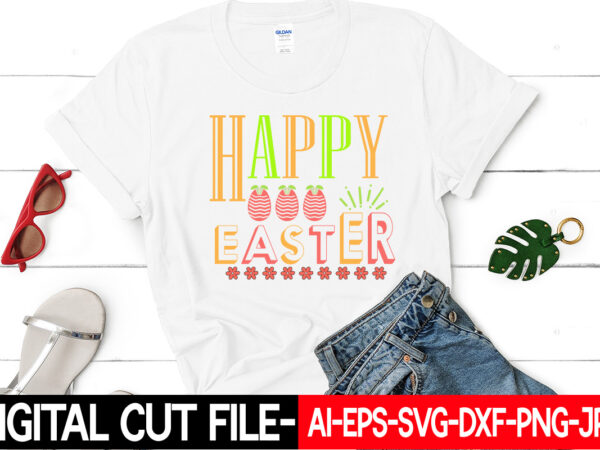 Happy easter vector t-shirt design