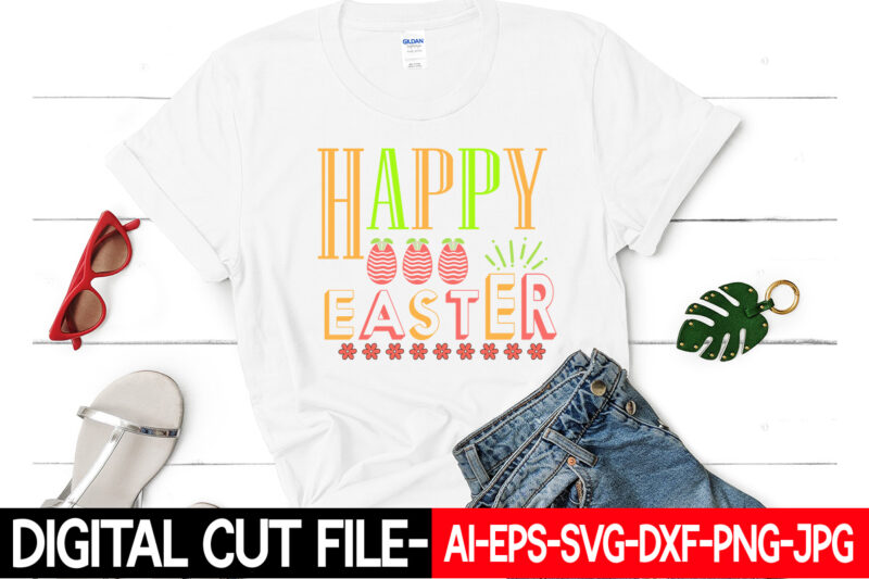 Happy Easter vector t-shirt design