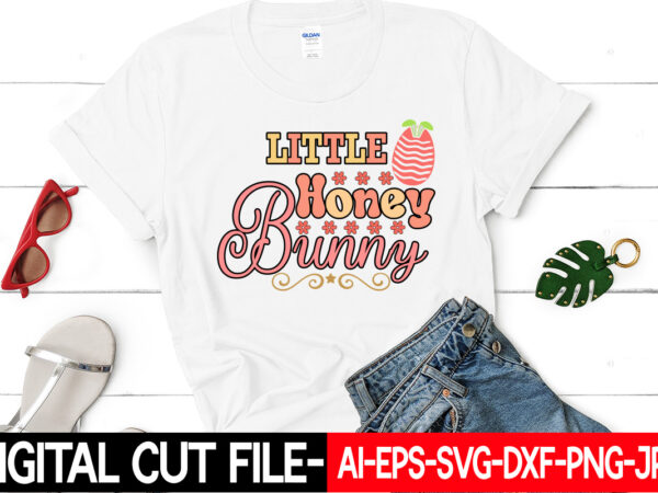 Little honey bunny vector t-shirt design