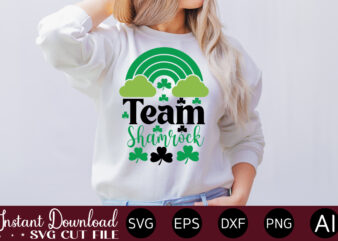Team Shamrock vector t-shirt design,Let The Shenanigans Begin, St. Patrick’s Day svg, Funny St. Patrick’s Day, Kids St. Patrick’s Day, St Patrick’s Day, Sublimation, St Patrick’s Day SVG, St Patrick’s