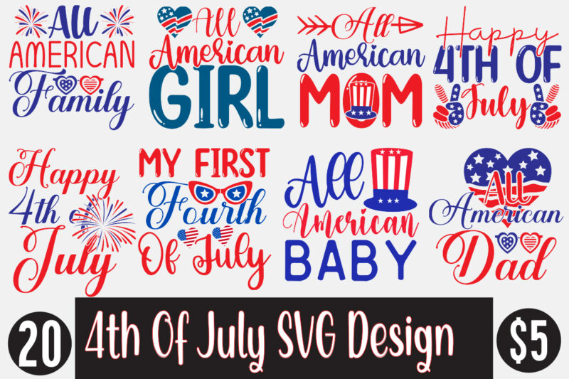 4th of July SVG design bundle , 4th of July SVG Bundle,July 4th SVG, fourth of july svg, independence day svg, patriotic svg, 4th of July SVG Bundle, July 4th