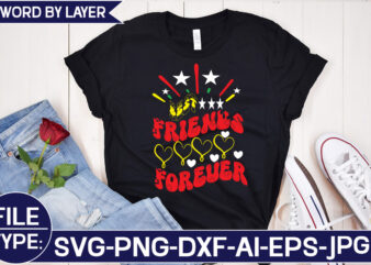 Best Friends Forever SVG Cut File t shirt template