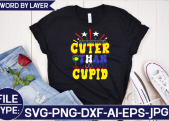 Cuter Than Cupid SVG Cut File t shirt vector file