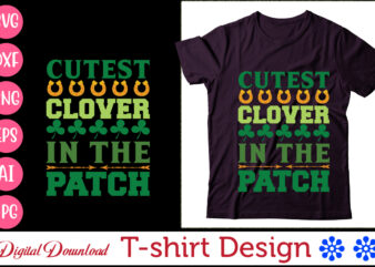 Cutest clover in the patch,t-shirt mens st. patrick's day, tshirt unisex leprechaun skull celebration design, t-shirt women's happy hour, lucky irish party graphic tee,happy st. patrick's day t-shirt, saint patrick's