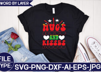 Hugs and Kisses SVG Cut File graphic t shirt