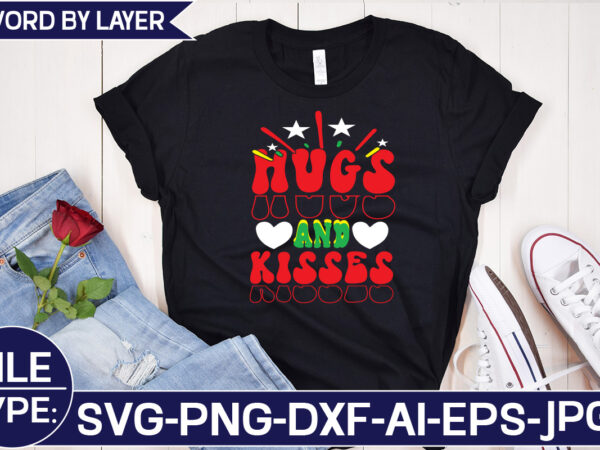 Hugs and kisses svg cut file graphic t shirt