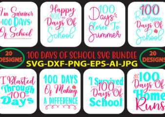 100 days of school SVG Bundle