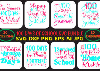 100 days of school SVG Bundle