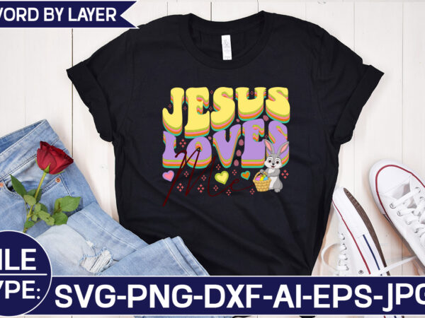 Jesus Loves Me SVG Cut File vector clipart