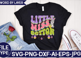 Little Miss Cotton Tail SVG Cut File t shirt vector graphic