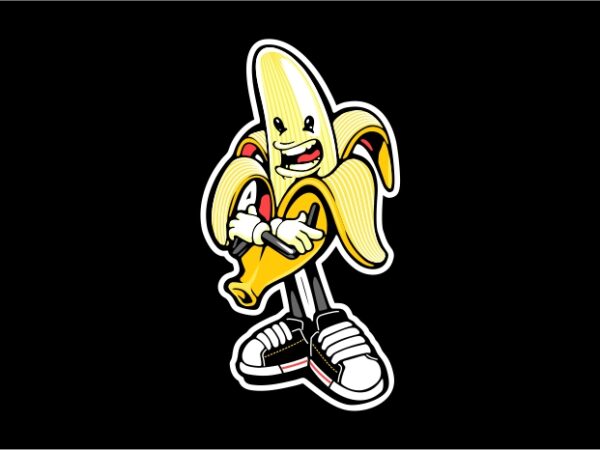 Banana characters t shirt template