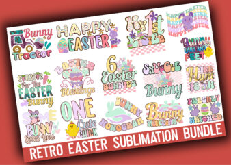 Easter Sublimation Bundle vector clipart