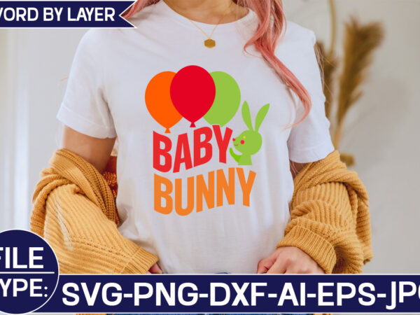 Baby bunny svg t shirt template