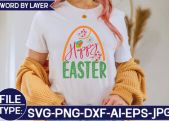 Happy Easter SVG Cut File graphic t shirt