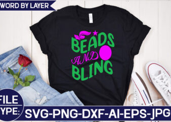 Beads and Bling SVG Cut File t shirt template