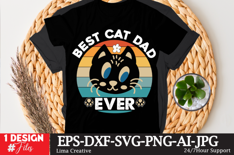 Best Cat Dad Ever T-shirt Design,t-shirt design,t shirt design,how to design a shirt,tshirt design,tshirt design tutorial,custom shirt design,t-shirt design tutorial,illustrator tshirt design,t shirt design tutorial,how to design a tshirt,learn tshirt