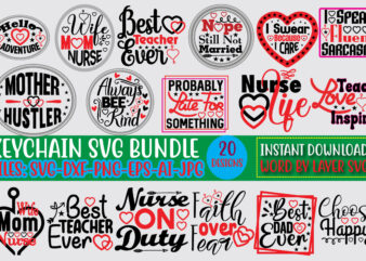 Keychain Svg Bundle