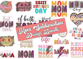 Mom Sublimation Design Bundle