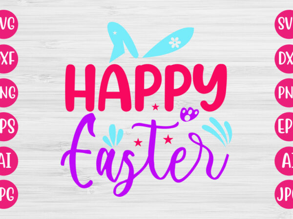 Happy easter svg design