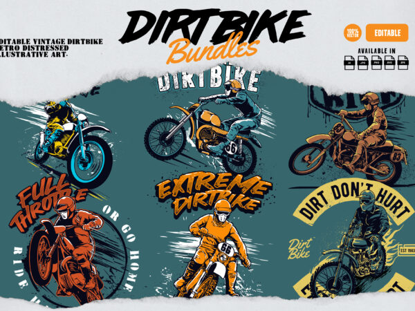 Awesome dirtbike t-shirt bundles
