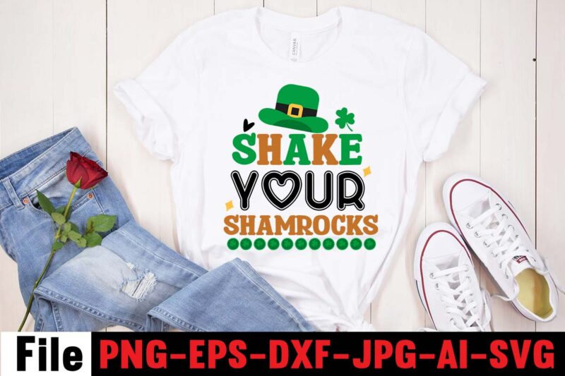 Happy St.patrick's T-shirt Bundle,CUTEST CLOVER IN THE PATCH T-shirt Design, Happy St.Patrick's Day T-shirt Design,.studio files, 100 patrick day vector t-shirt designs bundle, Baby Mardi Gras number design SVG, buy