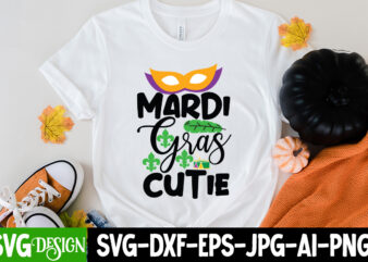 Mardi Gras Cutie T-Shirt Design,160 Mardi Gras SVG Bundle, Mardi Gras Clipart, Carnival mask silhouette, Mask SVG, Carnival SVG, Festival svg, Mardi Gras Carnival svg ,Boy Mardi Gras Svg, Kids