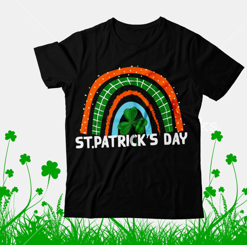 St Patricks Day T-Shirt Design, St Patricks Day SVG Cut File, Happy St.Patrick's Day T-shirt Design,.studio files, 100 patrick day vector t-shirt designs bundle, Baby Mardi Gras number design SVG,