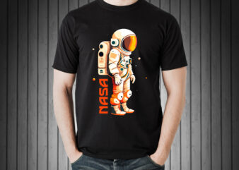 Astronaut nasa vector t-shirt design