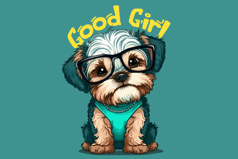 Puppy Vector illustration for t-shirt design