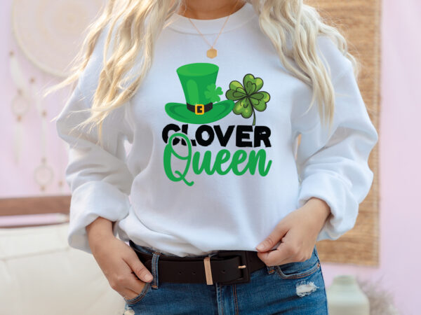 Clover queen t-shirt design, clover queen svg cut file, st .patricks t-shirt design, st .patricks sublimation design, st.patrick’s day t-shirt design bundle, happy st.patrick’s day sublimationbundle , st.patrick’s day svg