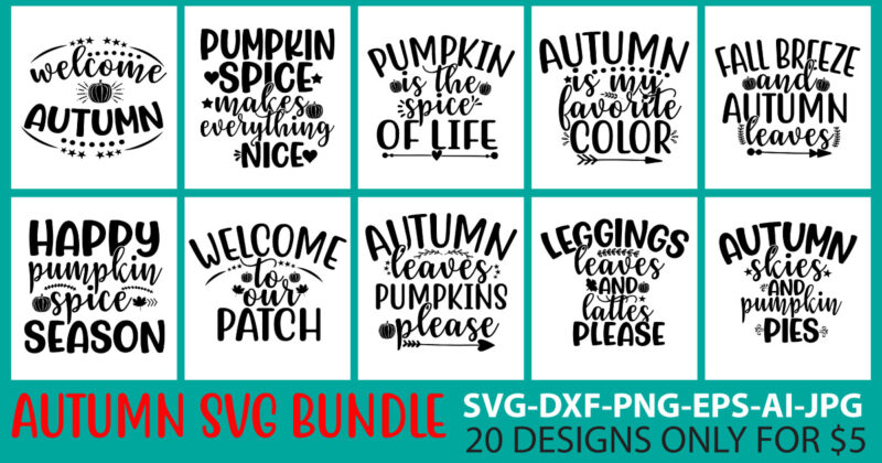 Autumn SVG Bundle