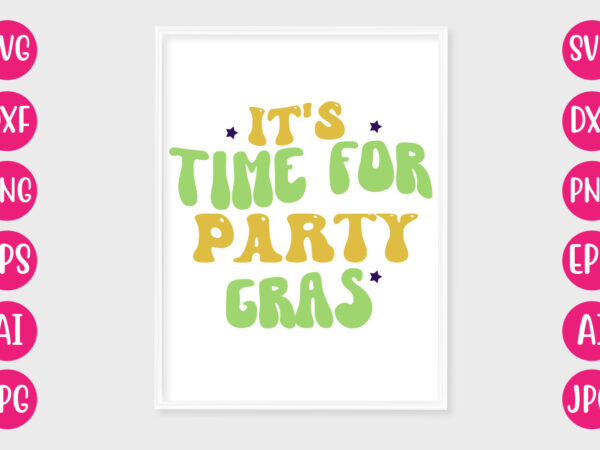It’s time for party gras retro design