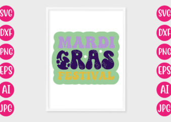 Mardi Gras Festival RETRO DESIGN