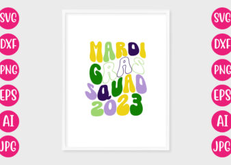 Mardi Gras Squad 2023 RETRO DESIGN