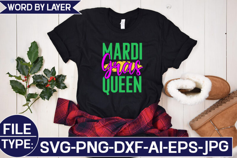 Mardi Gras Queen SVG Cut File