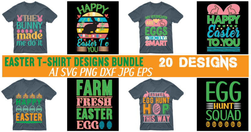 EASTER T-SHIRT DESIGN BUNDLE,EASTER T-SHIRT DESIGN BUNDLE.