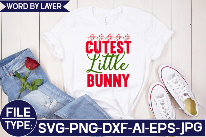 Cutest Little Bunny SVG Cut File