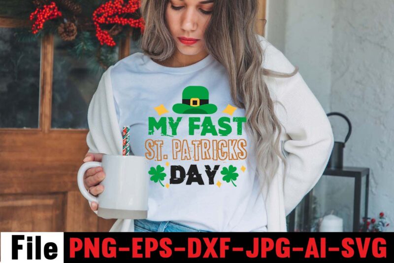 Happy St.patrick's T-shirt Bundle,CUTEST CLOVER IN THE PATCH T-shirt Design, Happy St.Patrick's Day T-shirt Design,.studio files, 100 patrick day vector t-shirt designs bundle, Baby Mardi Gras number design SVG, buy