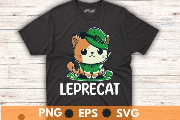 6 cute st patrick’s day sloth and cat wear irish hat and drink beer funny t shirt design bundle