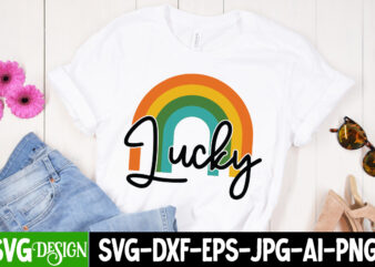 Lucky T-Shirt Design, Lucky SVG Cut File, ,St. Patrick’s Day Svg design,St. Patrick’s Day Svg Bundle, St. Patrick’s Day Svg, St. Paddys Day svg, Clover Svg,St Patrick’s Day SVG Bundle,